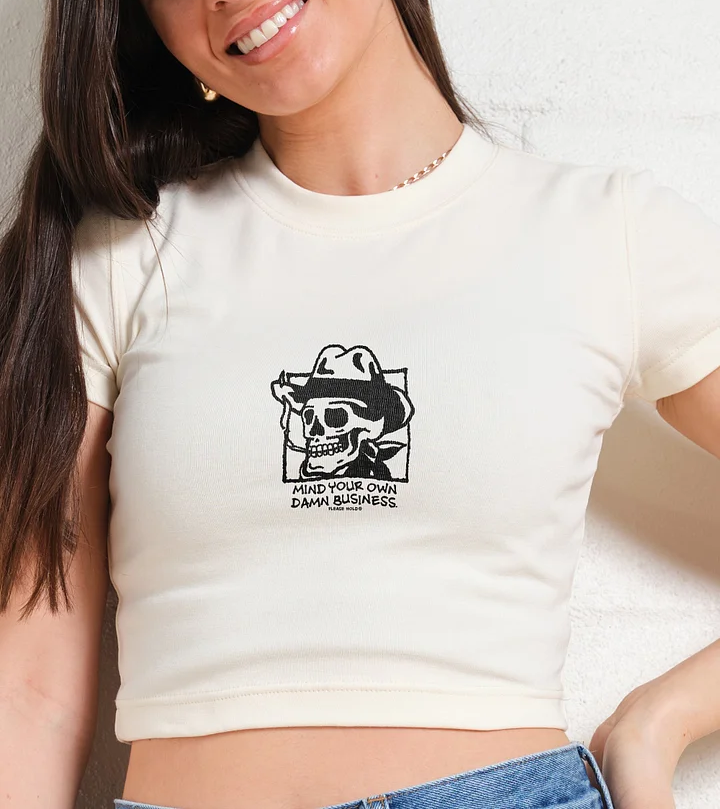 Mind Your Own Damn Business Baby Tee-ShawnCraft