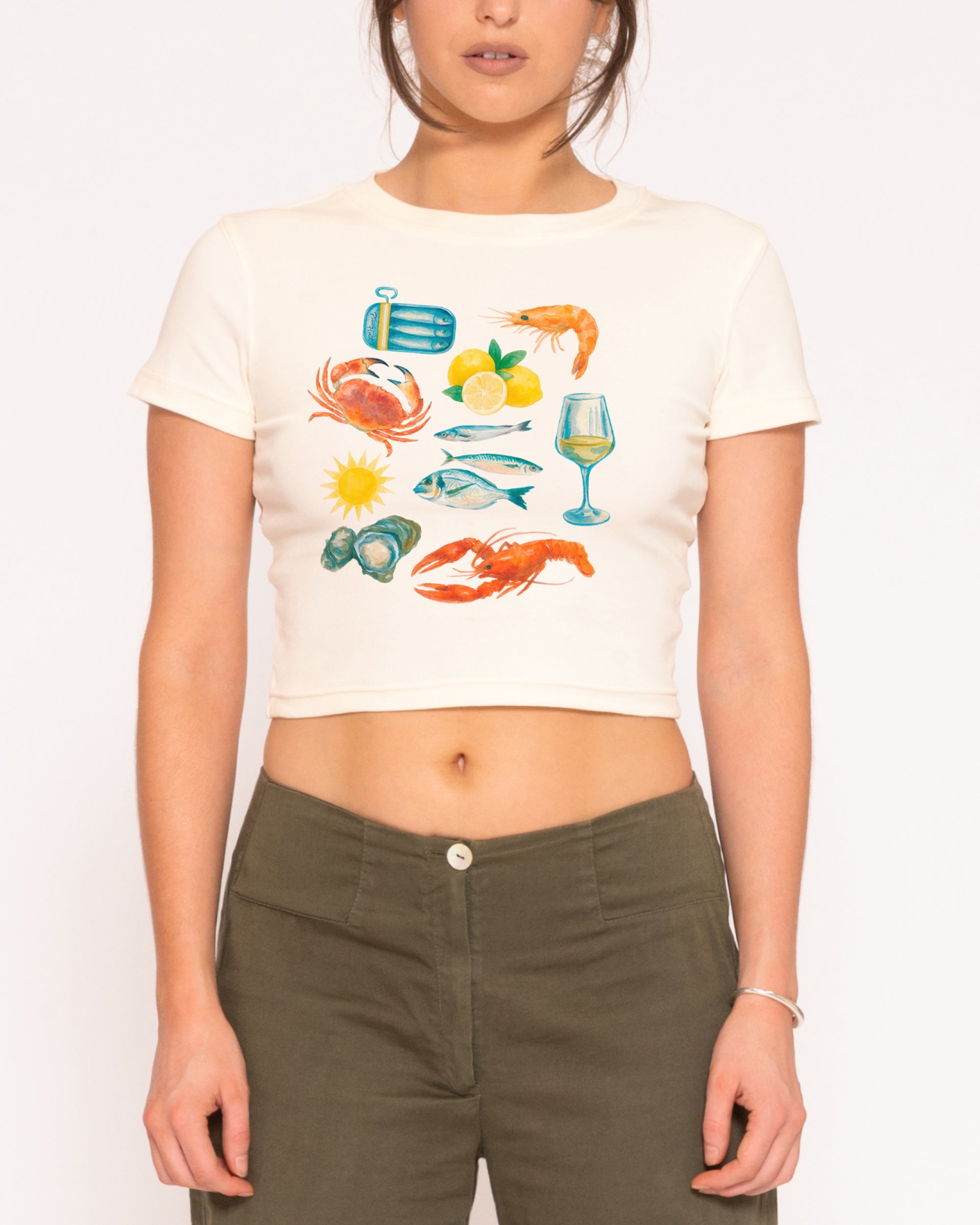 Seafood Platter Baby Tee-ShawnCraft
