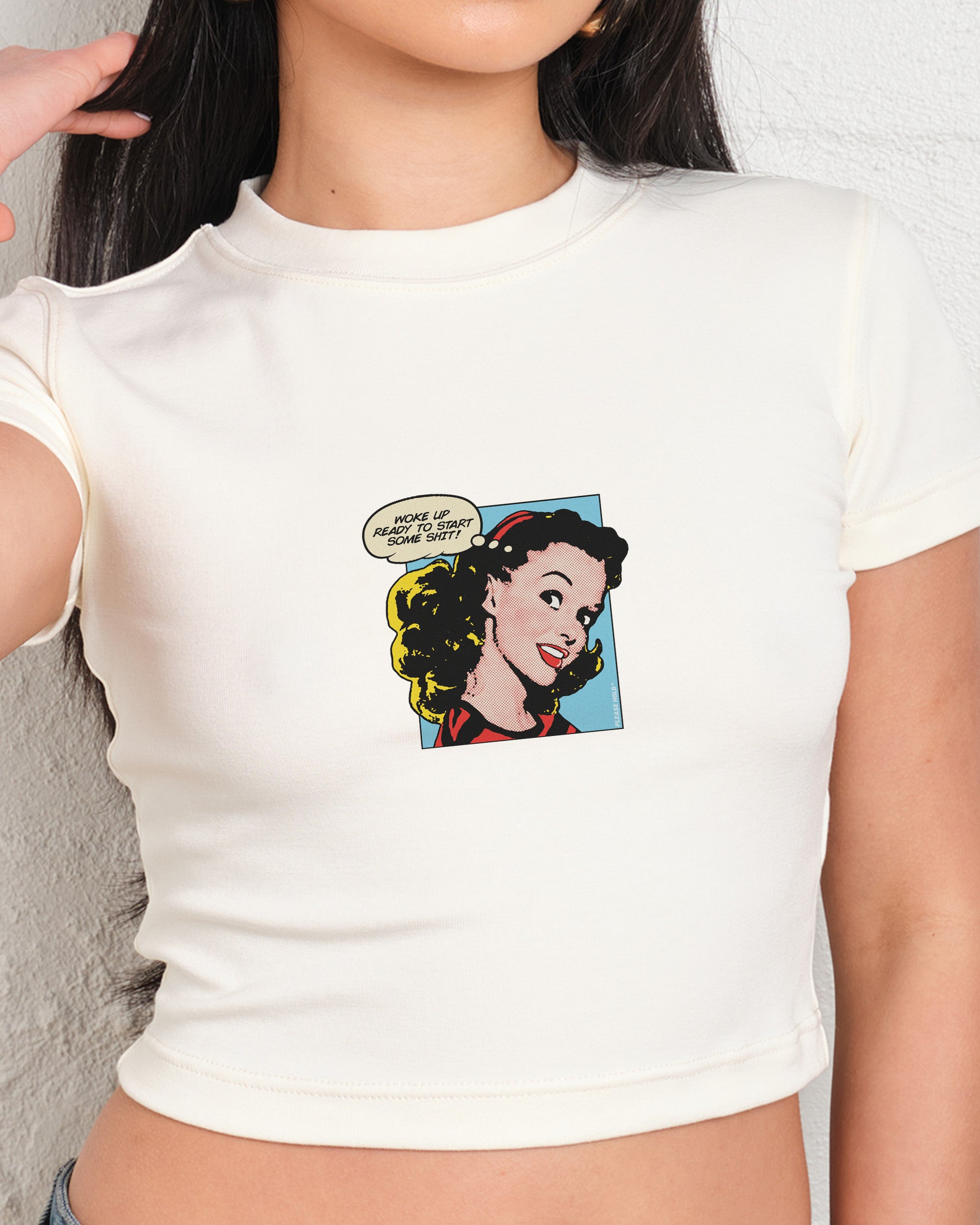 Woke Up Ready To Start Some Shit Baby Tee-ShawnCraft