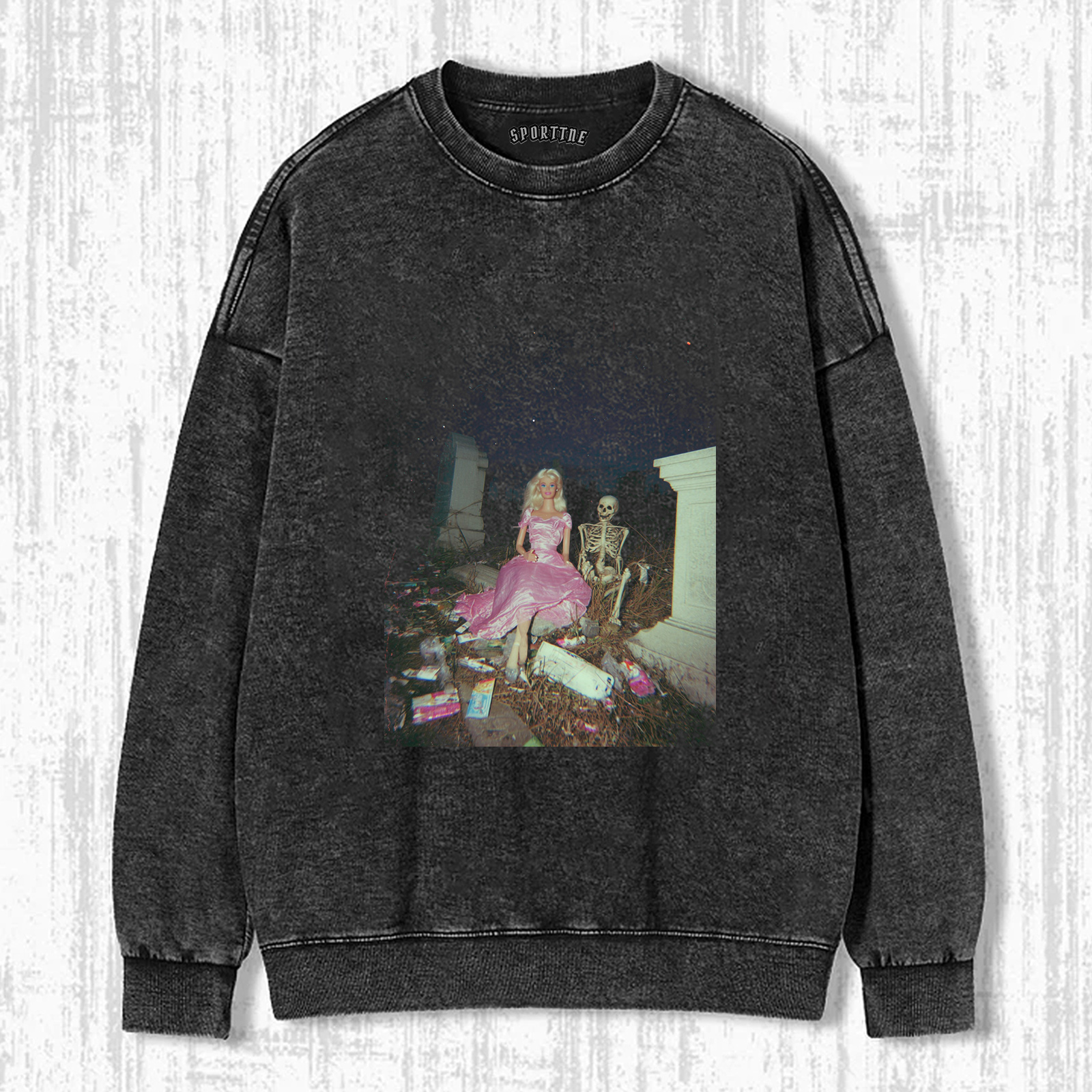 Funny Doll Face RETRO SKULL TEE-ShawnCraft