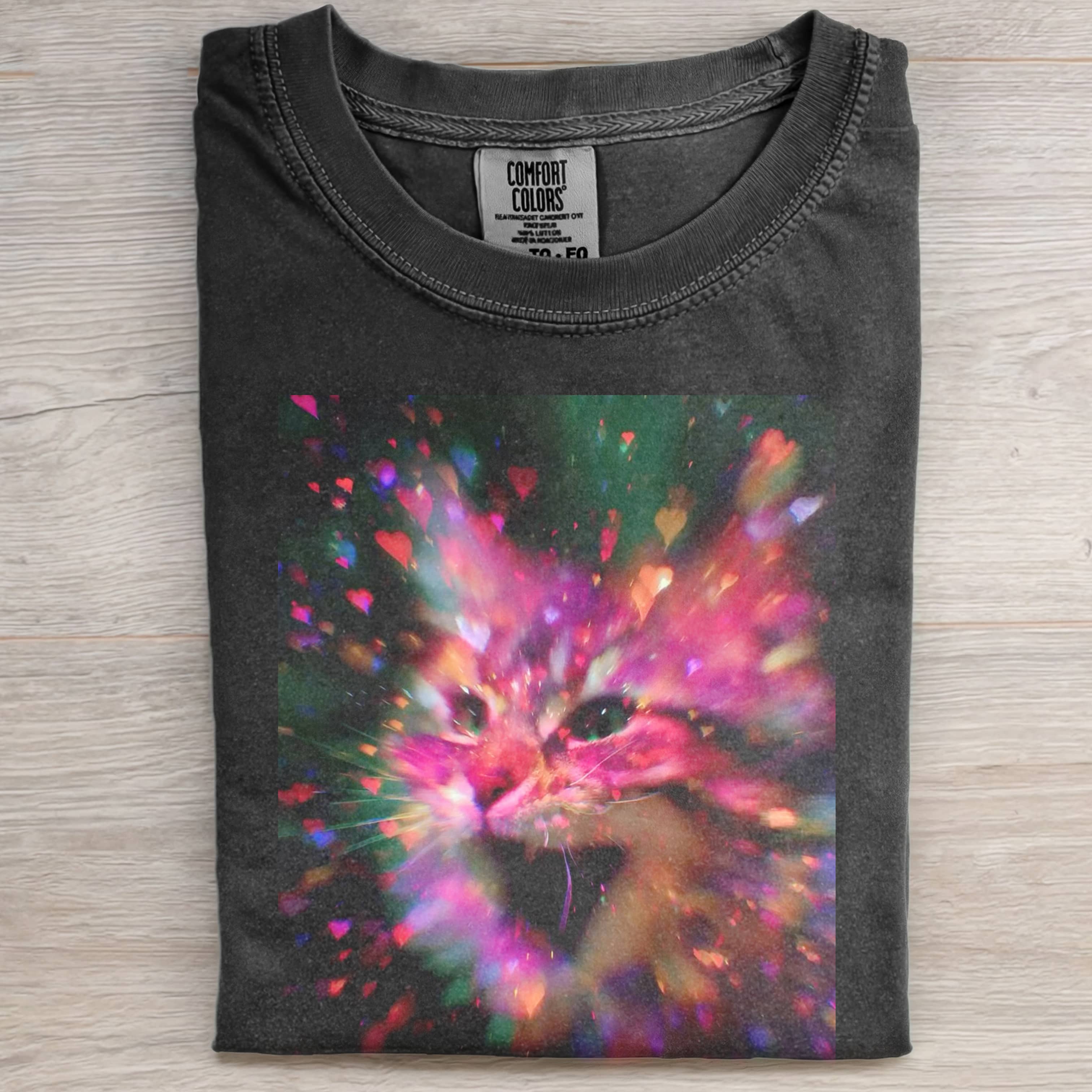 CUTE CAT VALENTINE'S DAY T-SHIRT-ShawnCraft