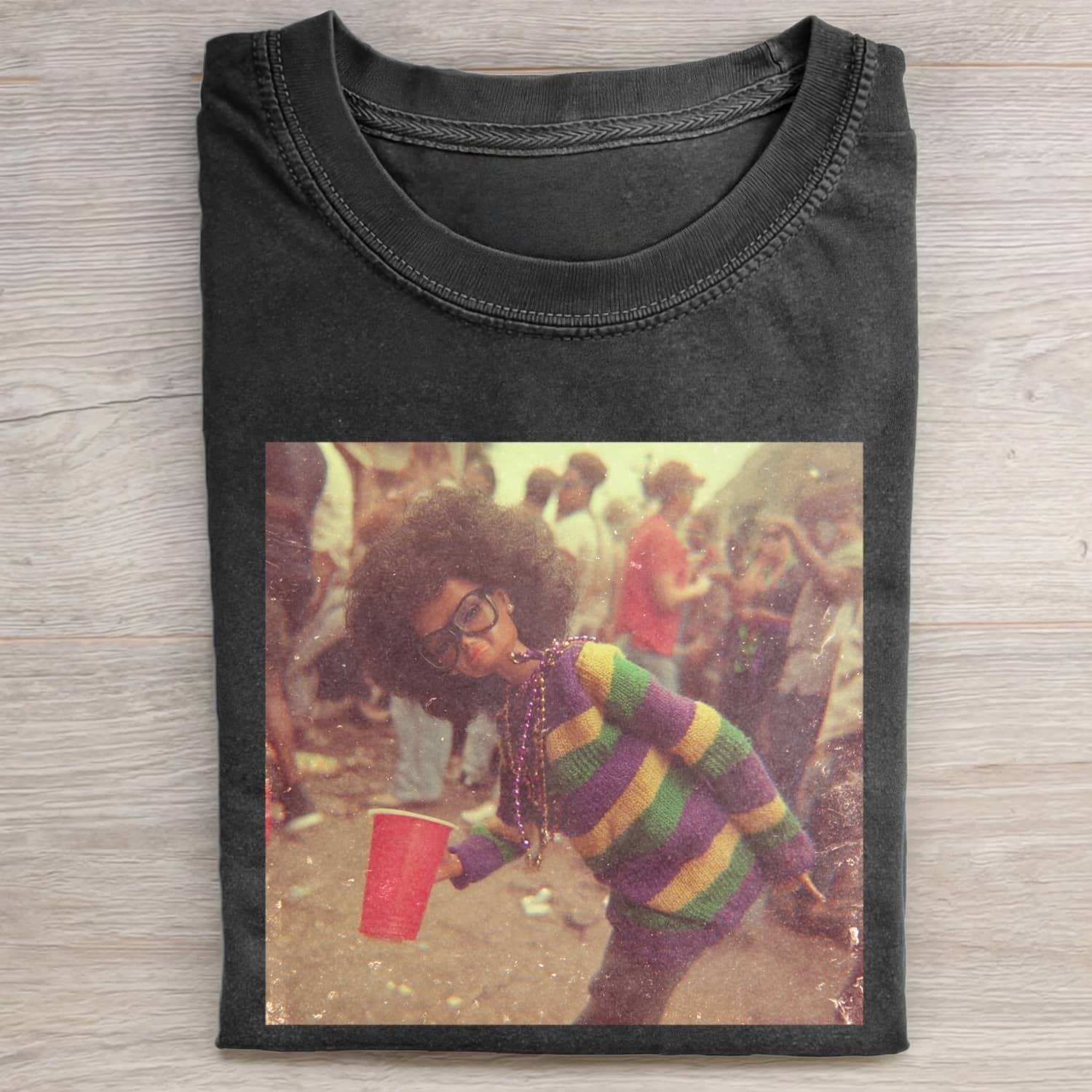 BLACK DOLL FACE PARTY DANCE POV TEE