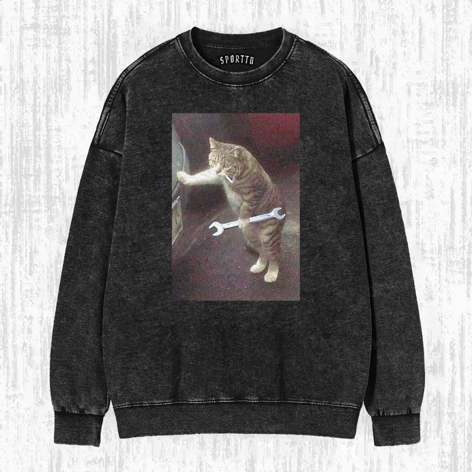 Auto Repair Expert The Cool Cat Mechanic T-shirt-ShawnCraft