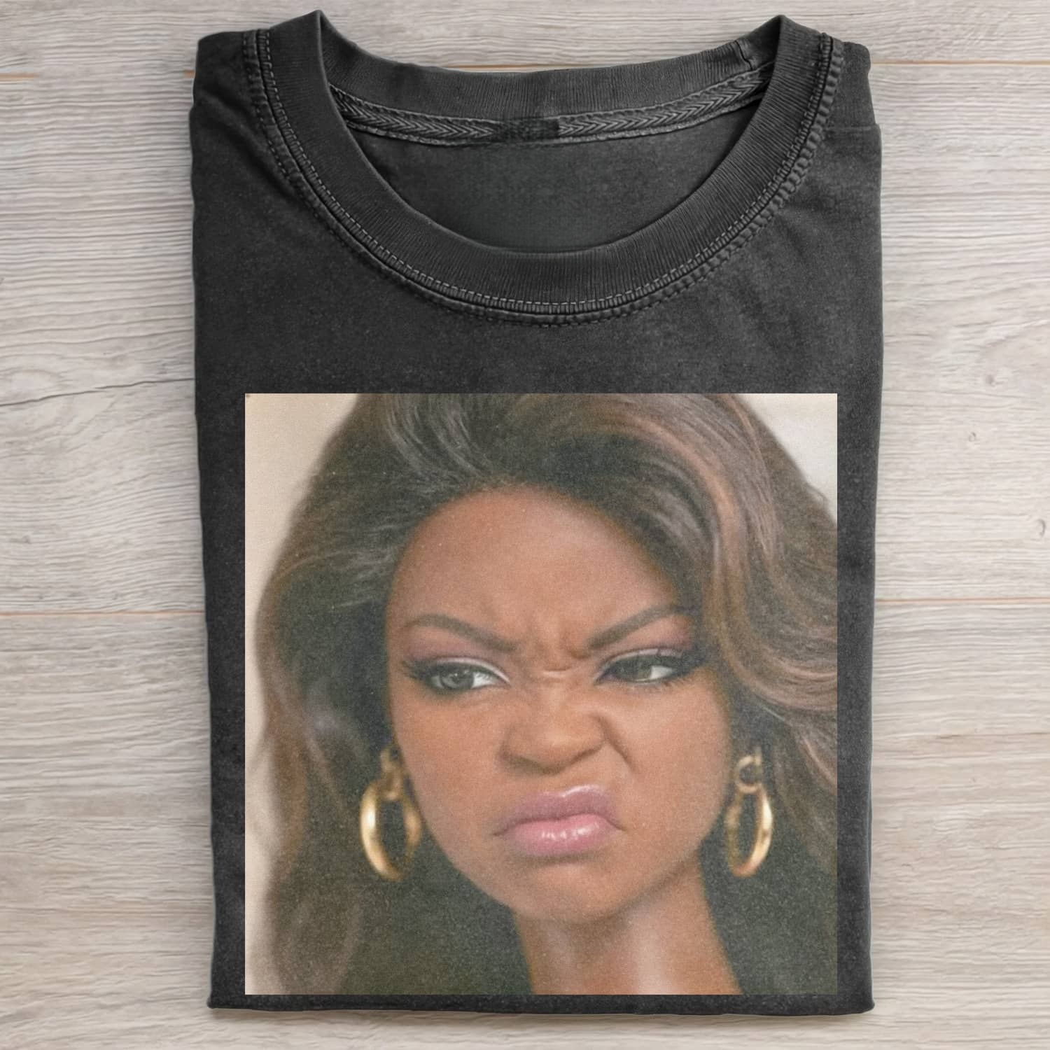 BLACK DOLL GIRL DISGUSTED MEME T-SHIRT