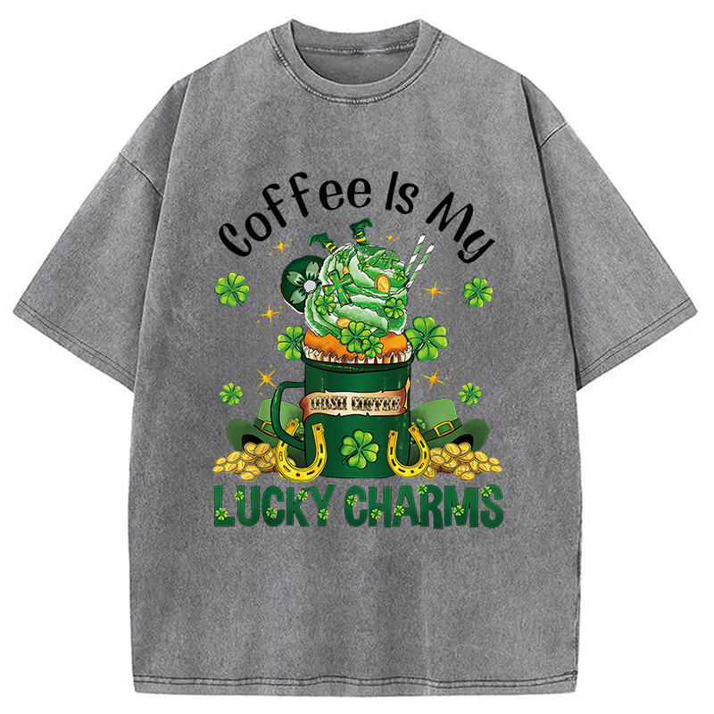 St Patrick's Latte Washed T-Shirt-ShawnCraft