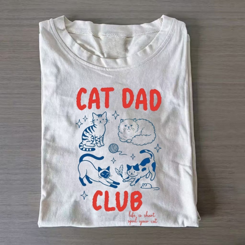 Funny Cat Dad Club T-shirt