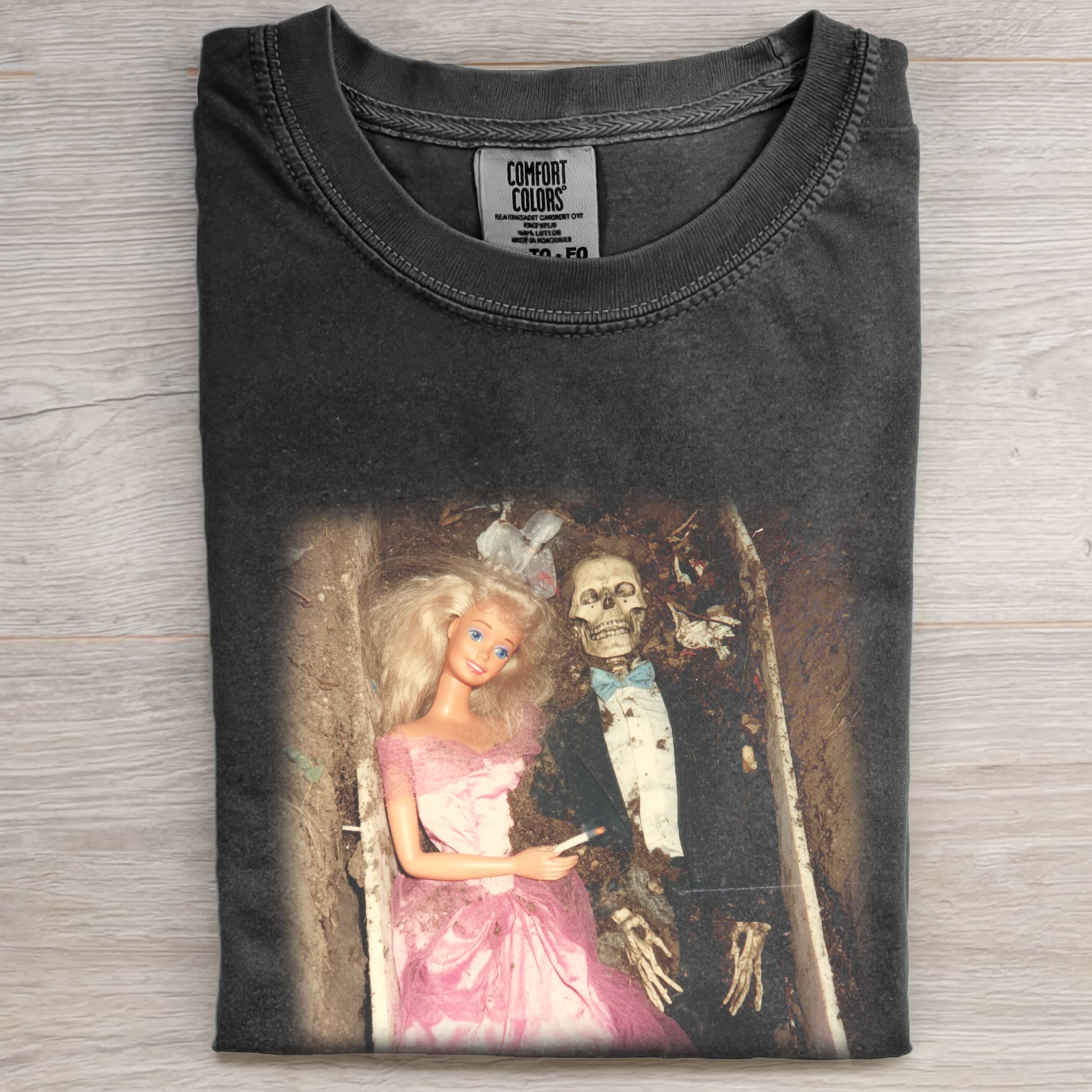 Funny Doll Face AND SKULL COFFIN TEE-ShawnCraft