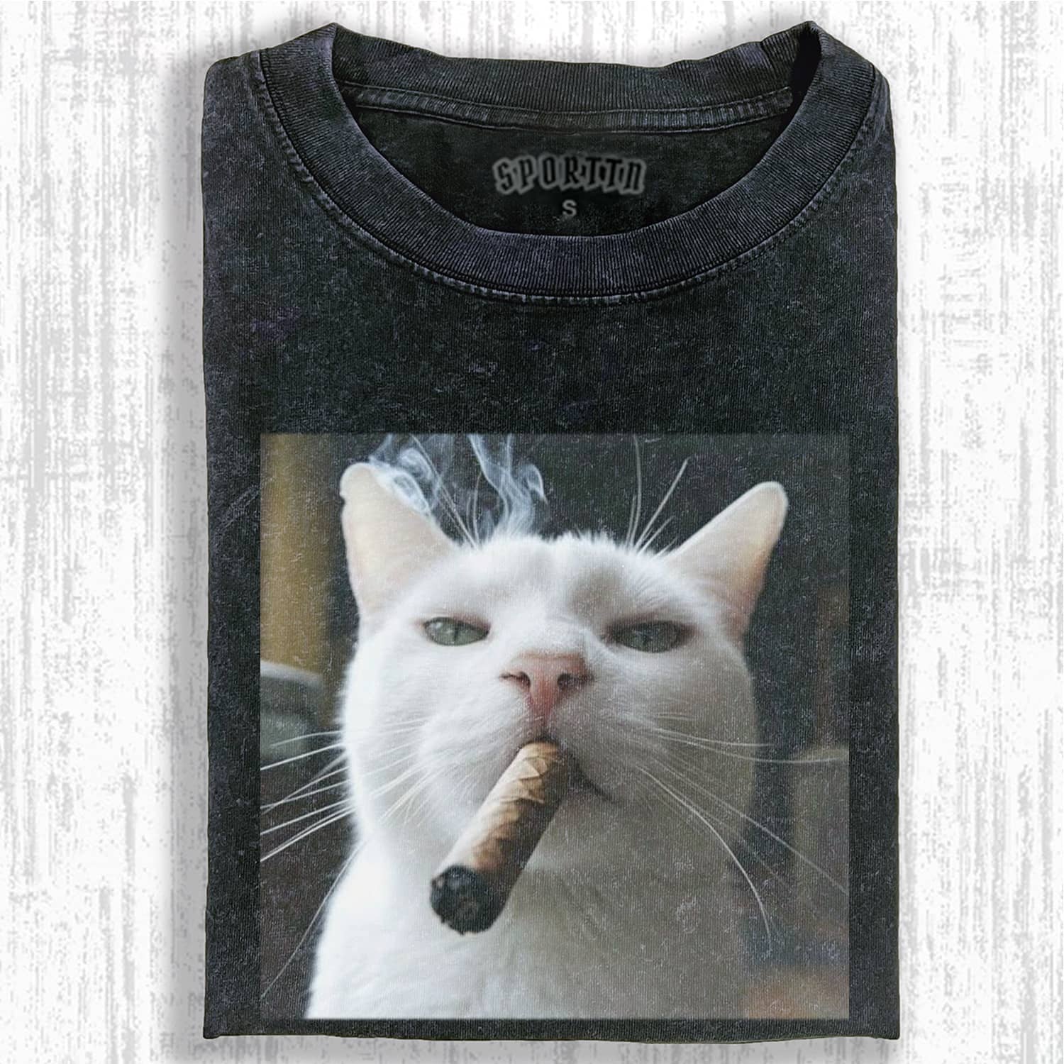 WACKY SMOKING CAT MEME T-SHIRT-ShawnCraft