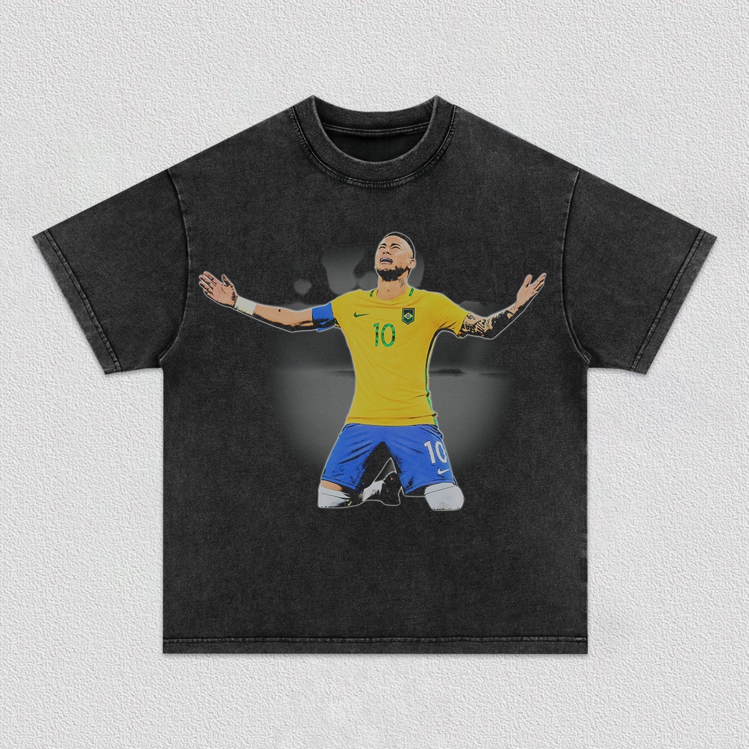 Brazilian Football Star #10 Inspired Graphic T-Shirt