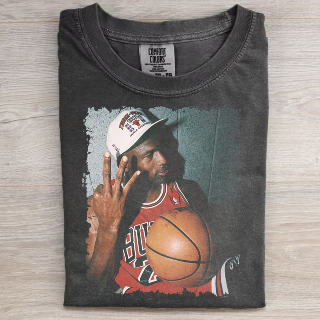 Basketball Retro Old Photo MJ T-Shirt