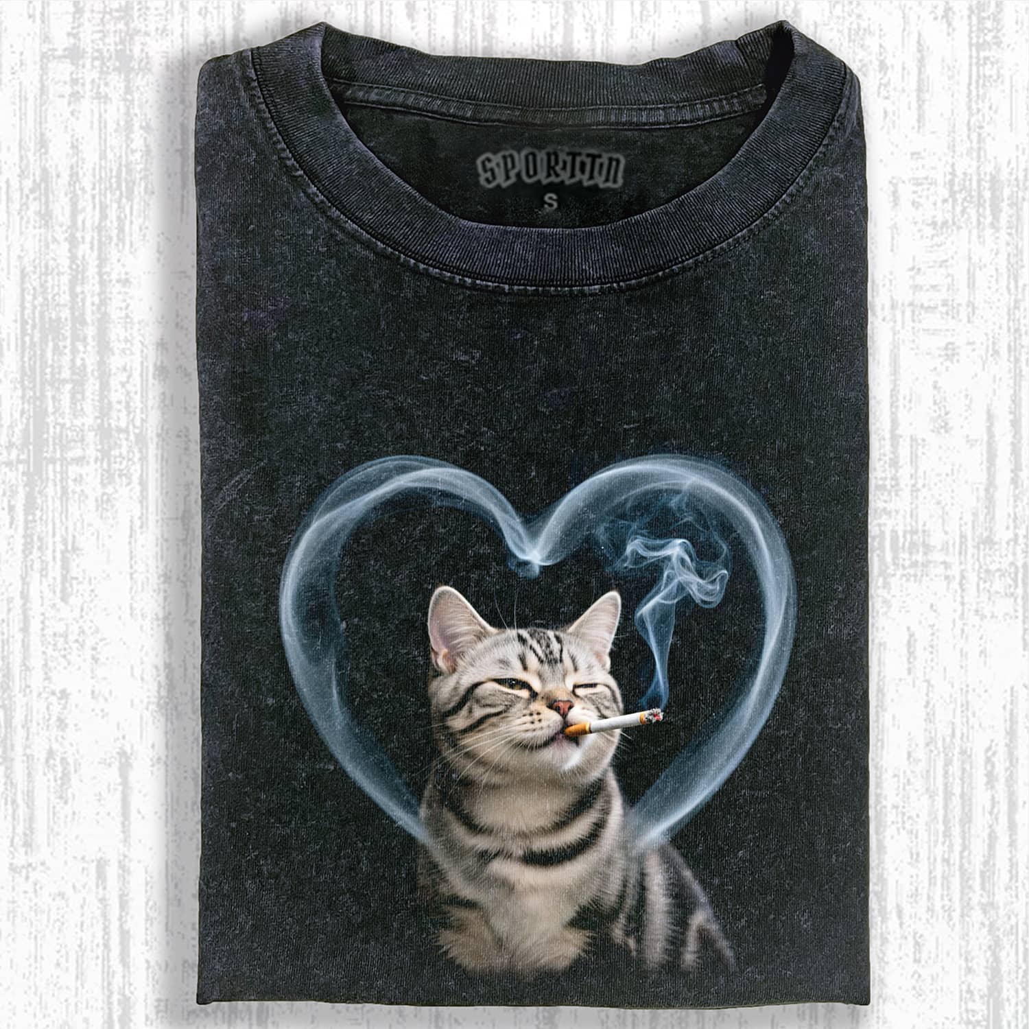SMOKING CAT MEME T-SHIRT-ShawnCraft
