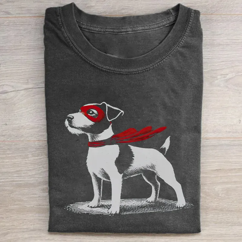 Superhero Jack Russell Terrier T-shirt-ShawnCraft