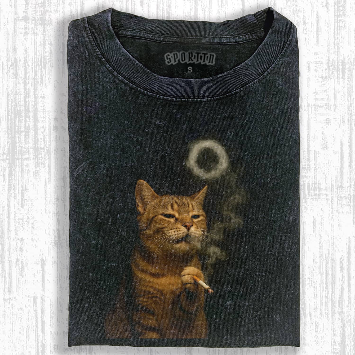SMOKING CAT MEME T-SHIRT-ShawnCraft
