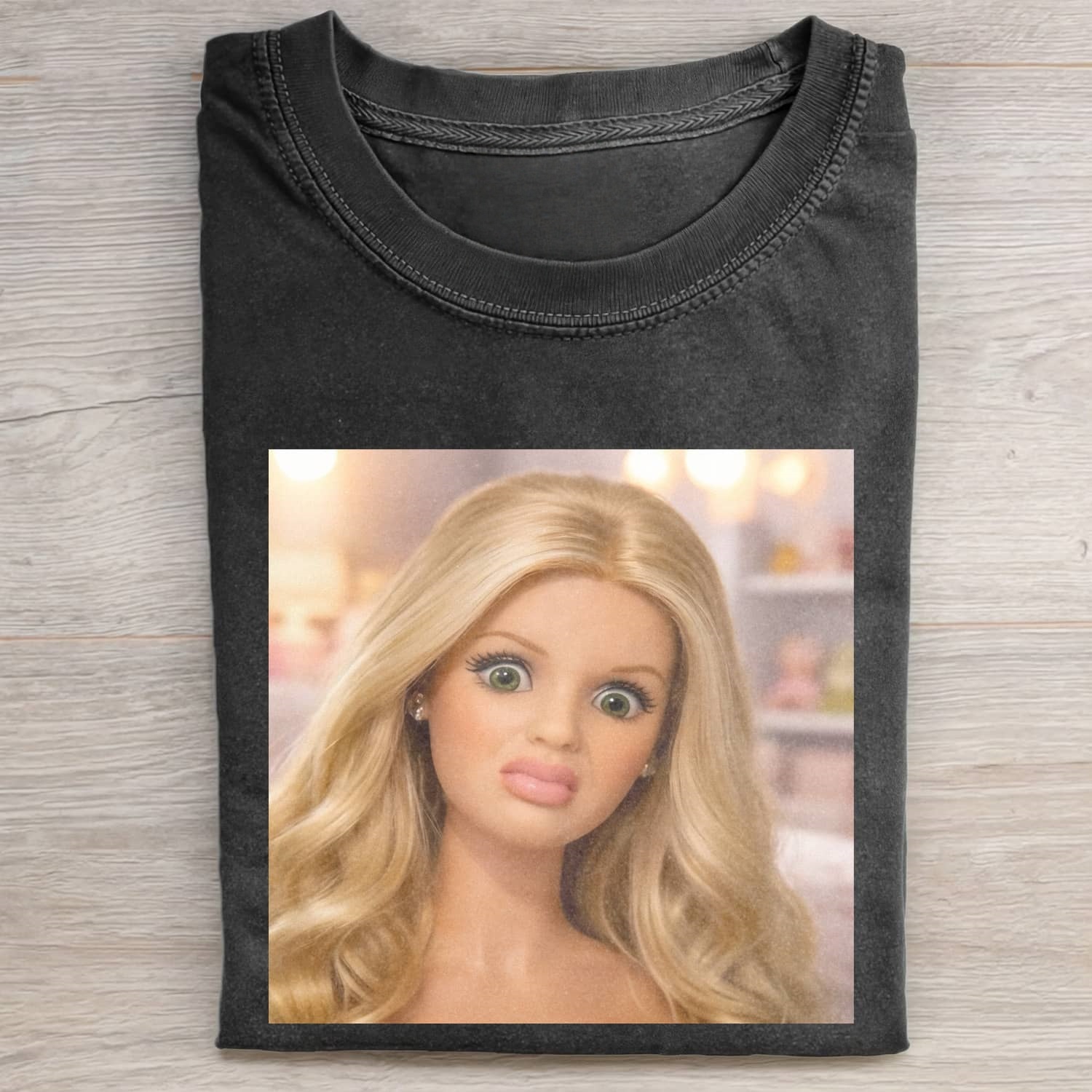 Funny Doll FaceCORE MEME MOOD ICON TEE