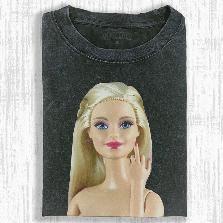 Funny Doll Face GIRL MEME T-SHIRT-ShawnCraft