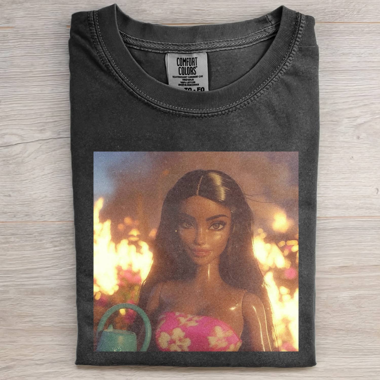 BLACK Funny Doll Face MEME MOOD ICON TEE-ShawnCraft