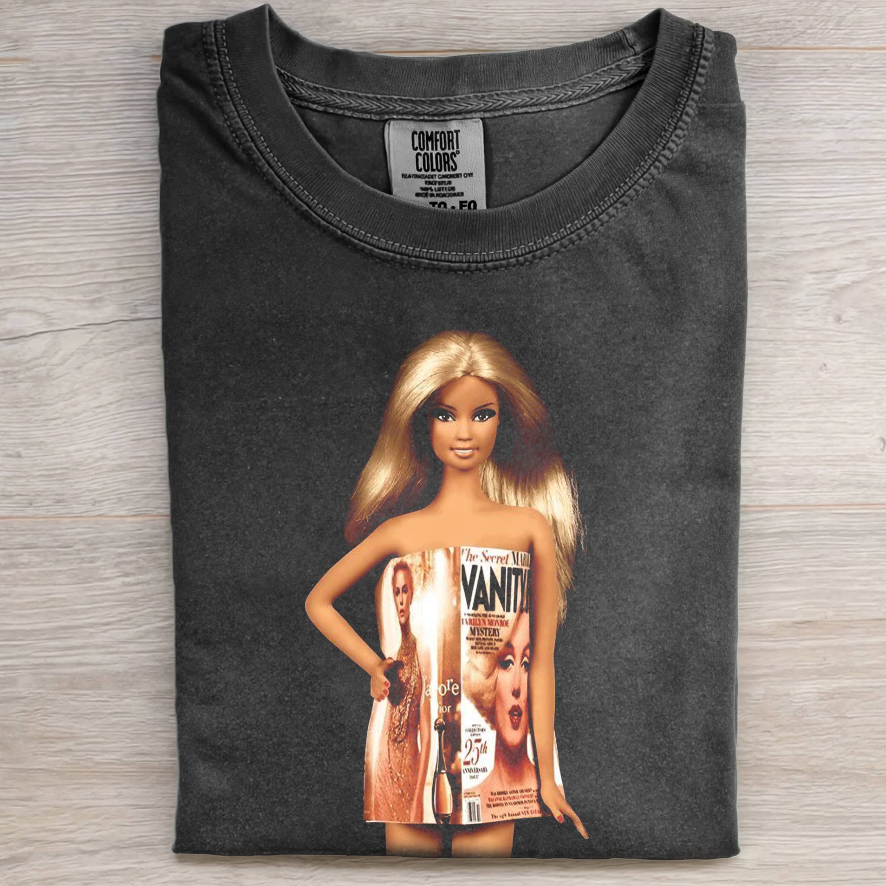 NEWSPAPER Funny Doll FaceCORE T-SHIRT-ShawnCraft