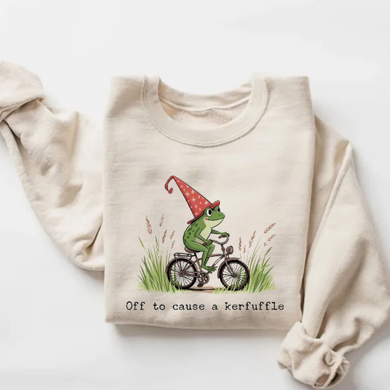 Off to Cause a Kerfuffle Sweatshirt-ShawnCraft