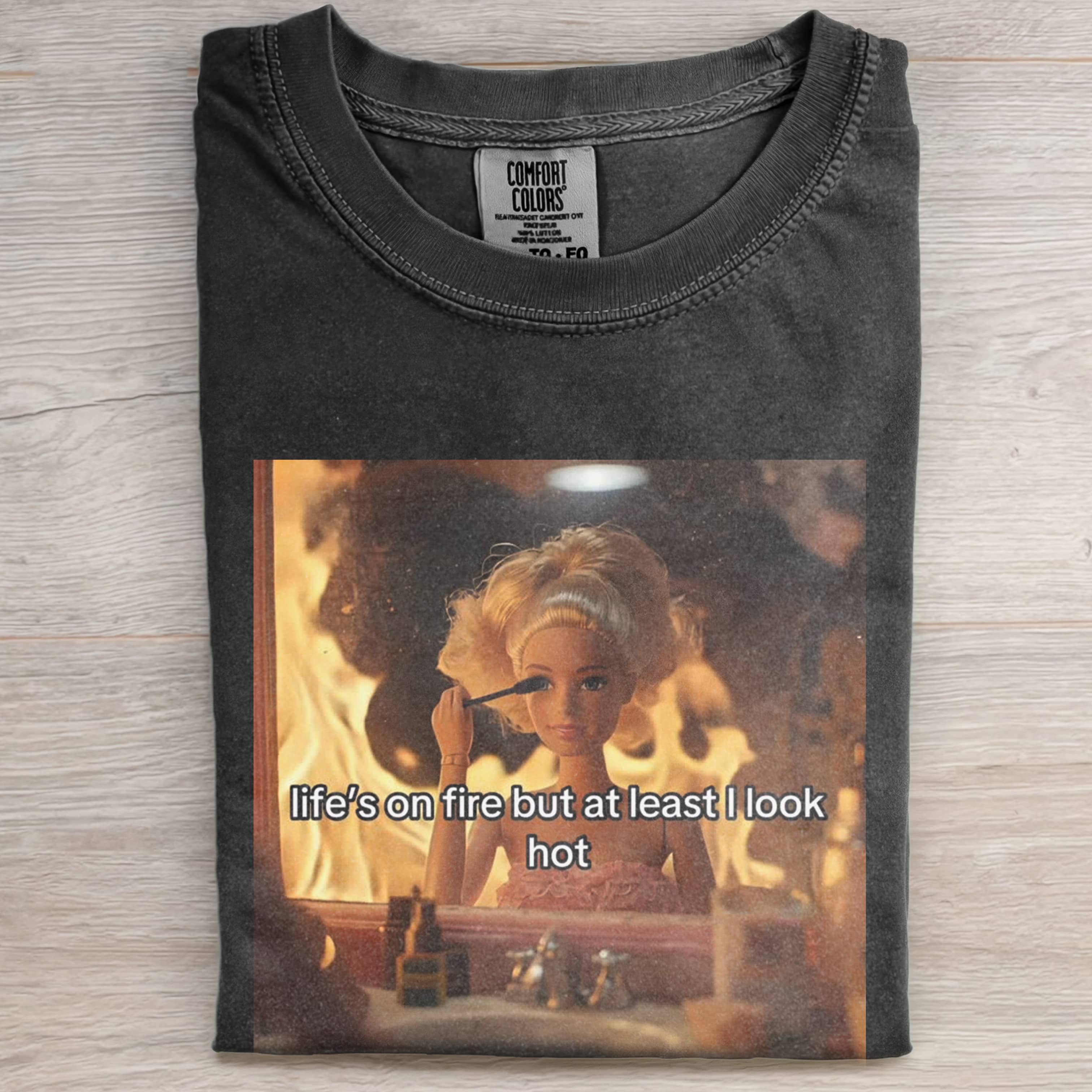 Funny Doll FaceCORE-INSPIRED MAKEUP, VINTAGE SLOGAN TEE-ShawnCraft