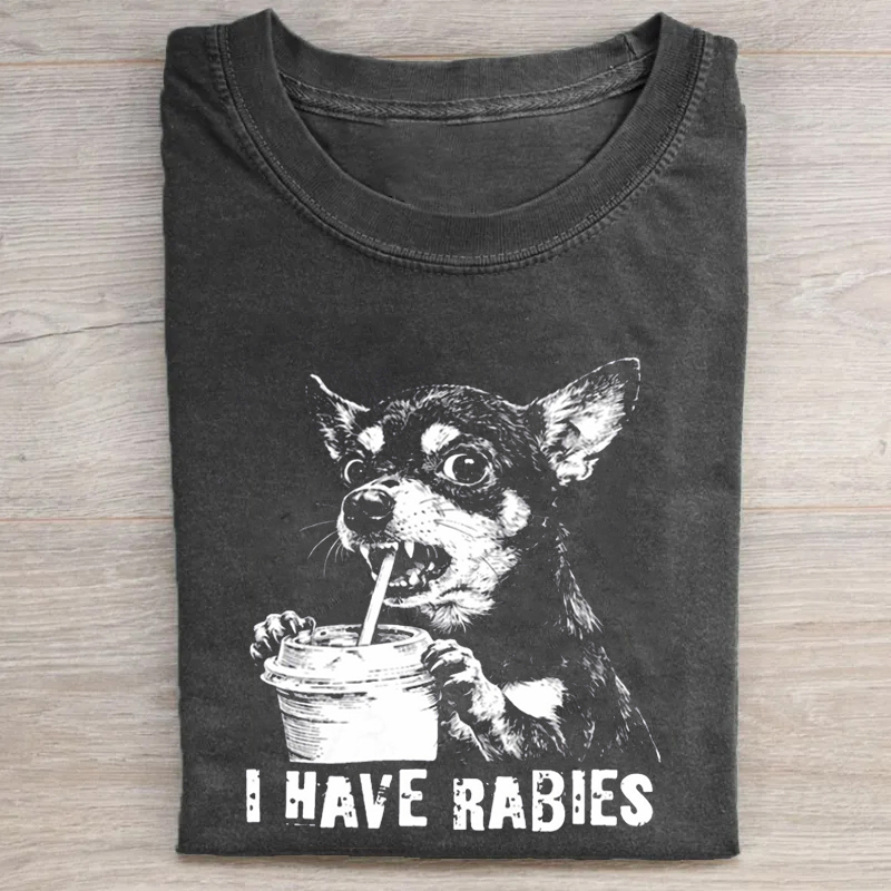 Funny Chihuahua Rabies T-shirt-ShawnCraft