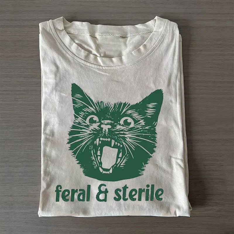Feral and Sterile Cat T-shirt-ShawnCraft