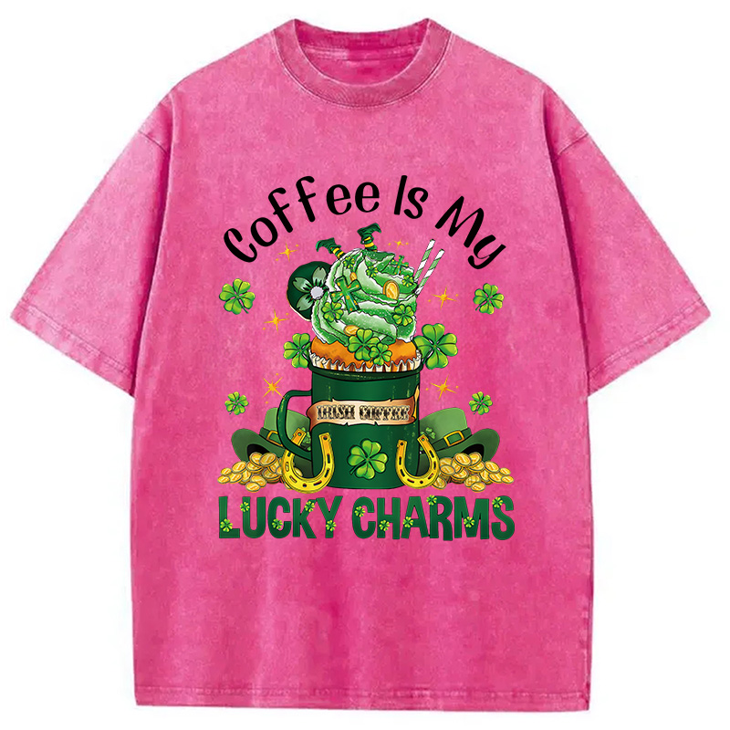 St Patrick's Latte Washed T-Shirt-ShawnCraft