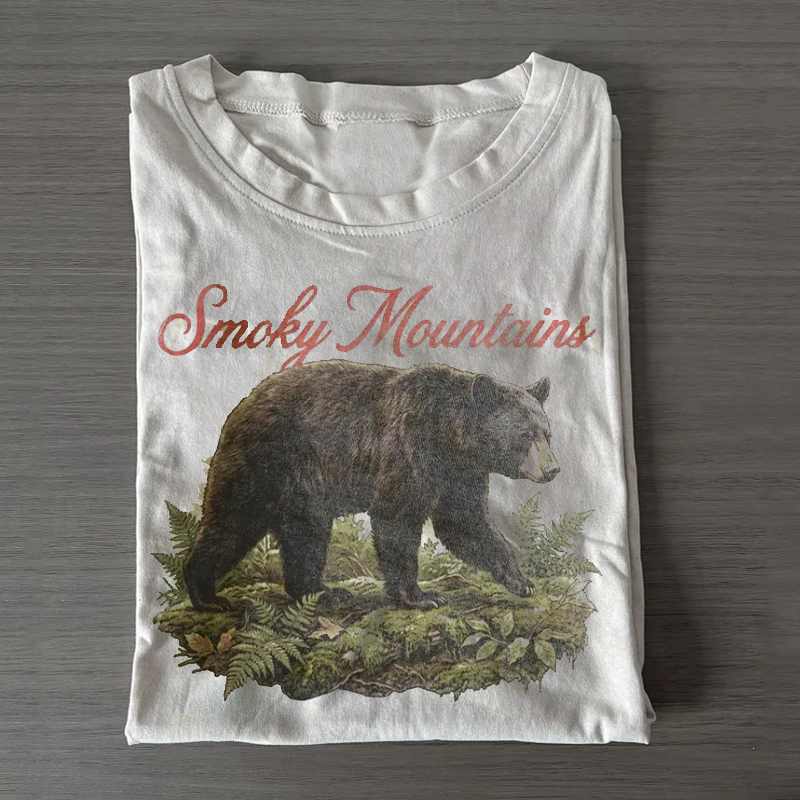 Retro Smoky Mountains Bear T-shirt