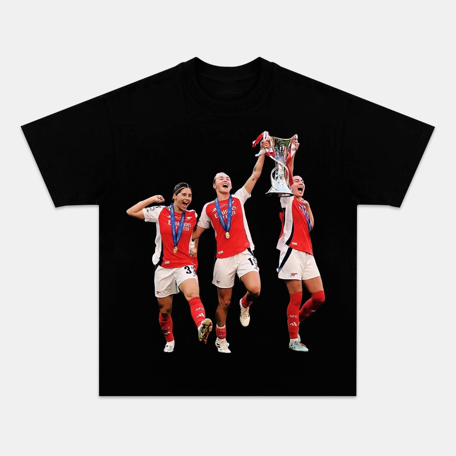 Gunners Women Champions Inspired Graphic T-Shirt