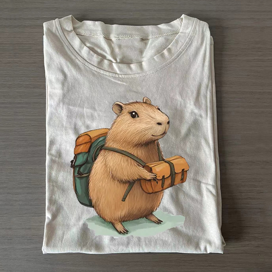 Traveling Capybara T-shirt-ShawnCraft