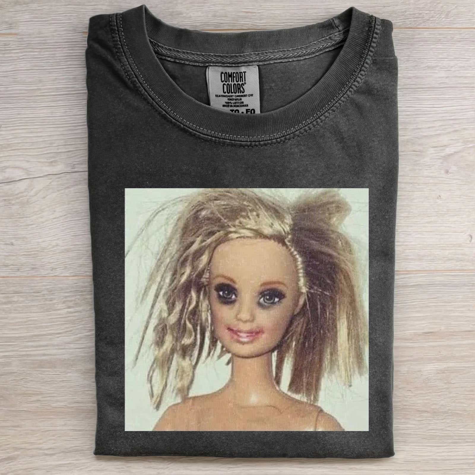 Funny Doll Face GIRL MEME T-SHIRT-ShawnCraft