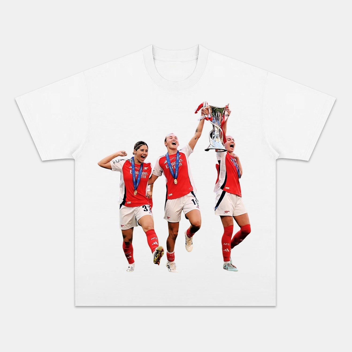 Gunners Women Champions Inspired Graphic T-Shirt