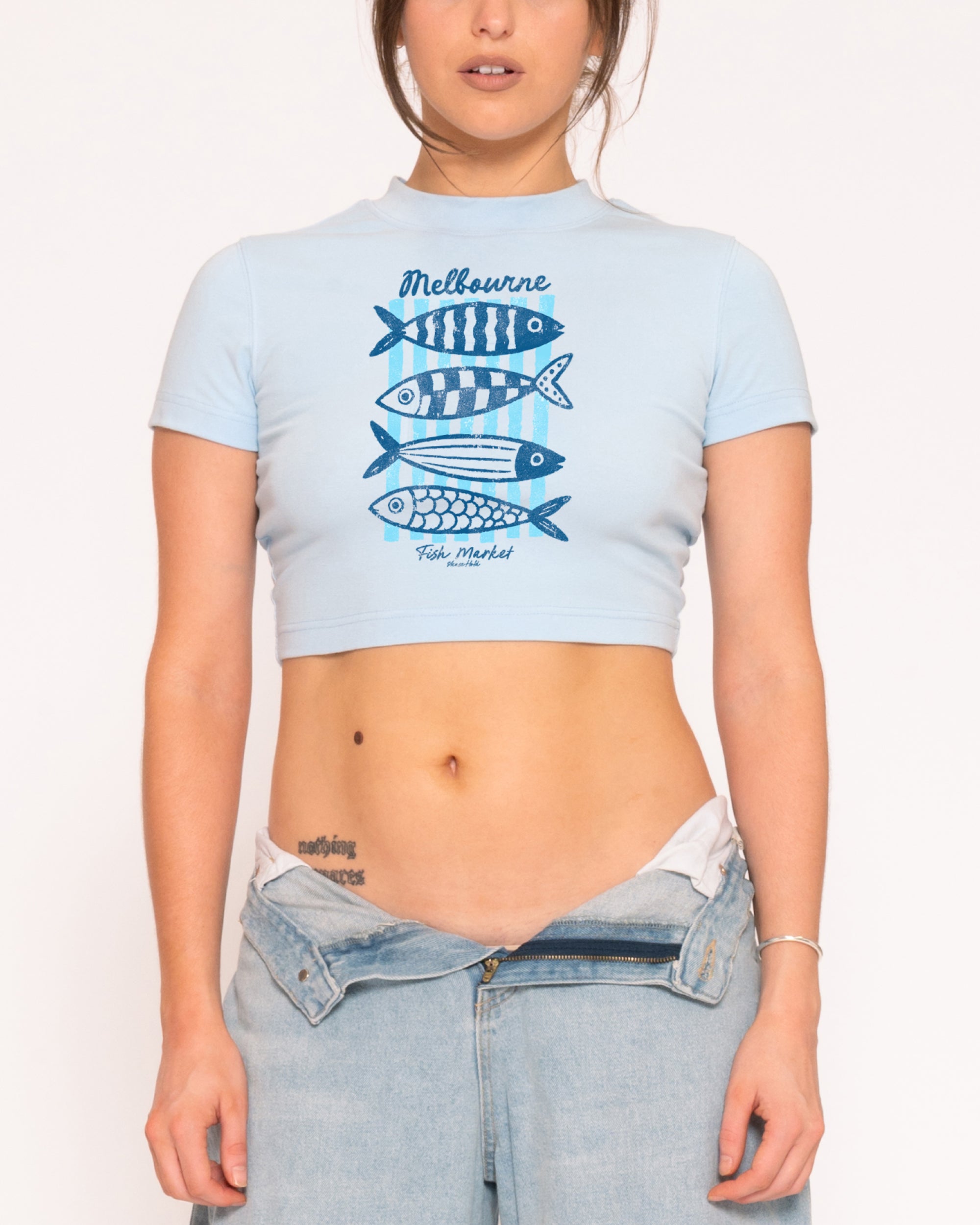 Melbourne Fish Market Baby Tee-ShawnCraft