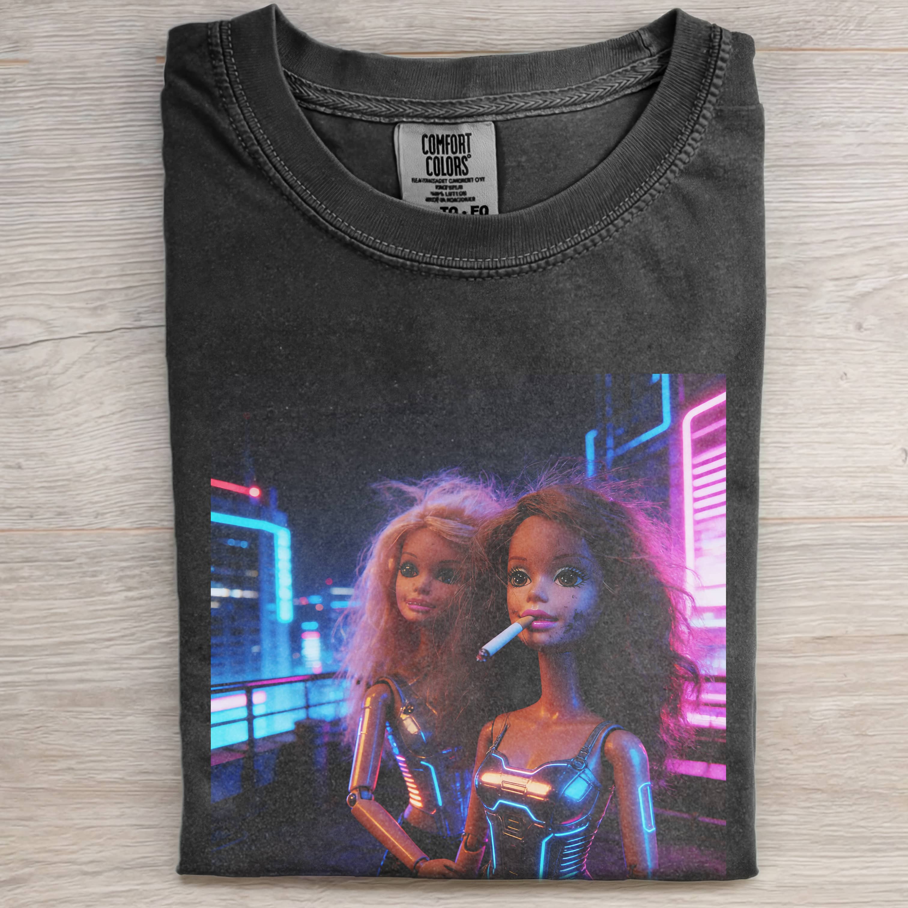 Funny Doll FaceCORE CYBERPUNK TECH TEE-ShawnCraft