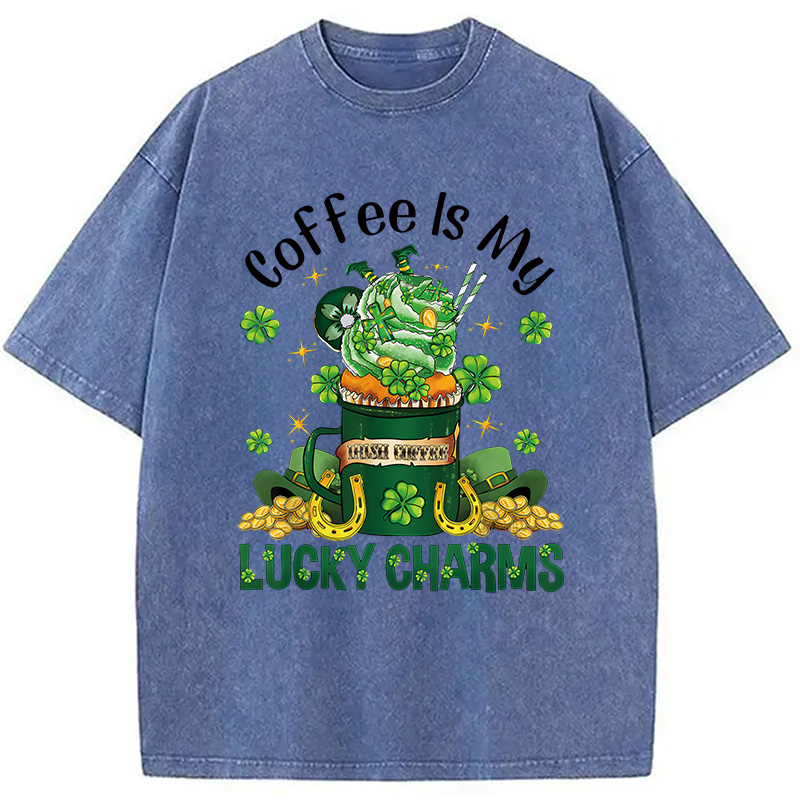 St Patrick's Latte Washed T-Shirt-ShawnCraft