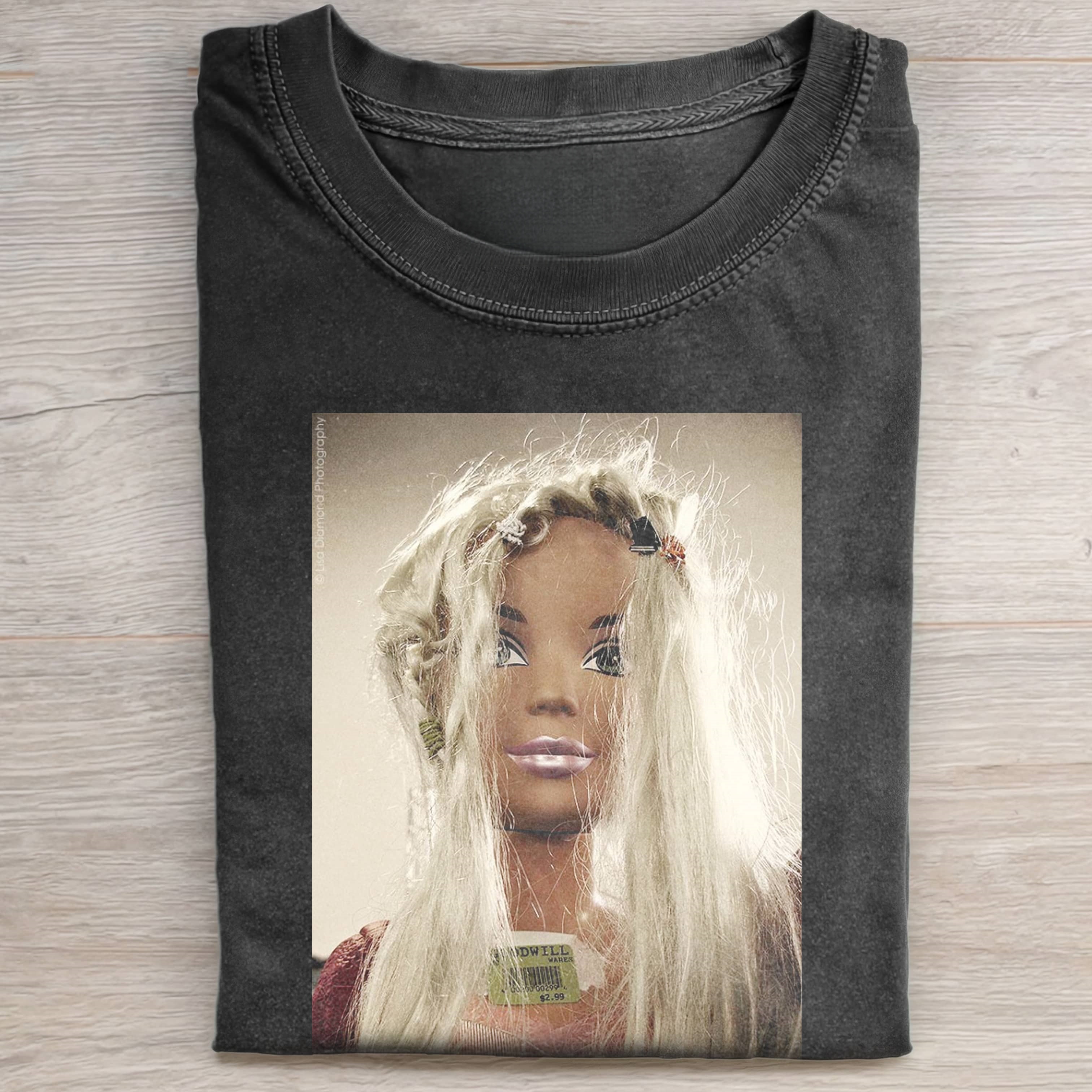 RETRO MESSY Funny Doll FaceCORE T-SHIRT