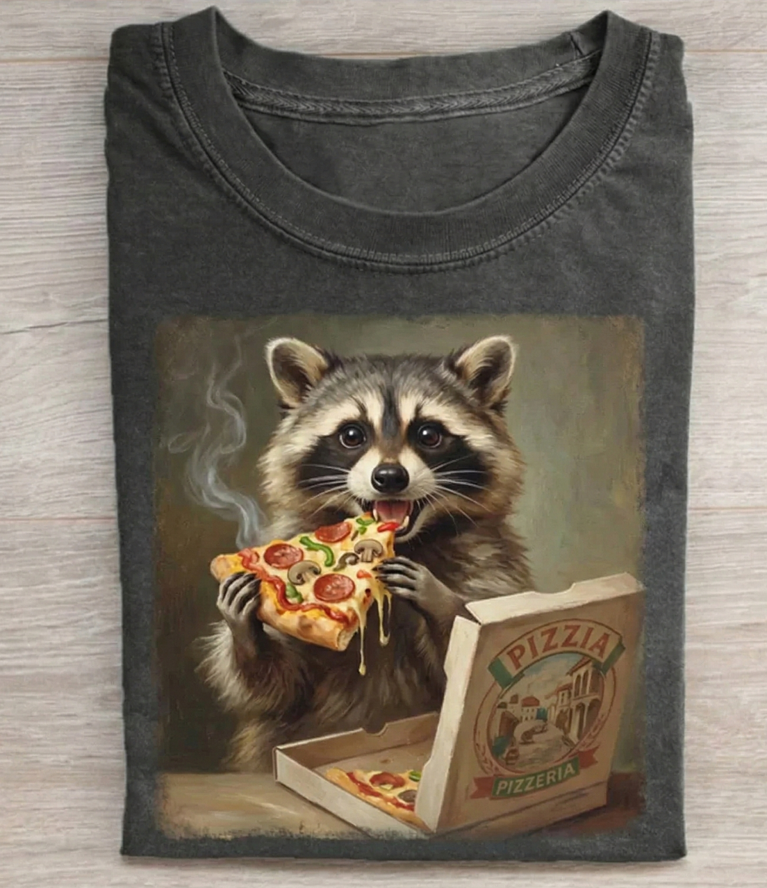 Trash Panda Pizza Feast T-Shirt-ShawnCraft