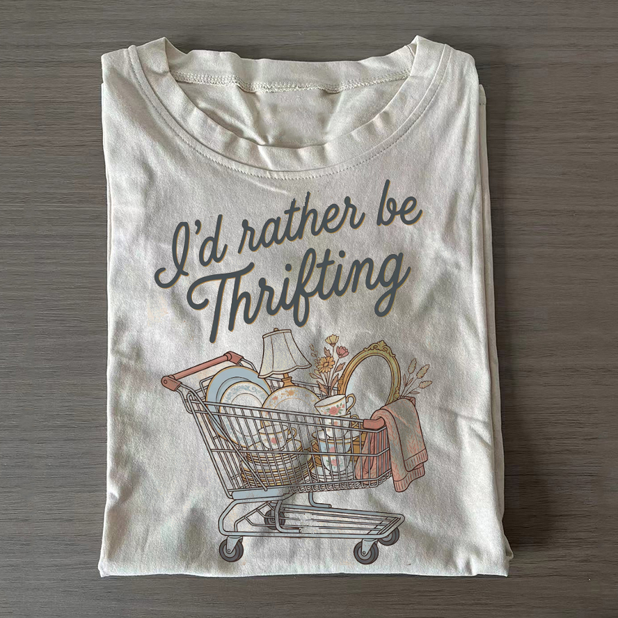 I’d Rather Be Thrifting T-shirt-ShawnCraft