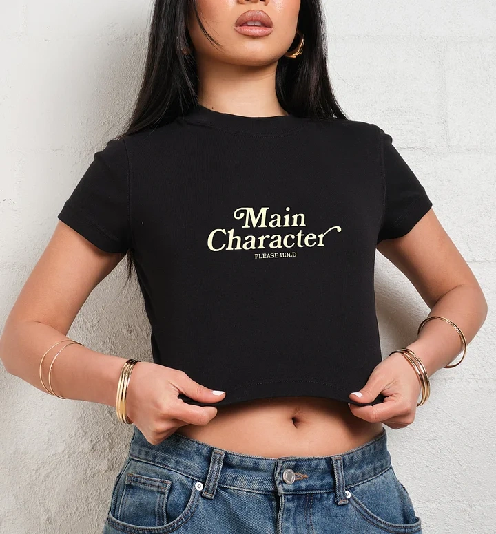 Main Character Baby Tee-ShawnCraft