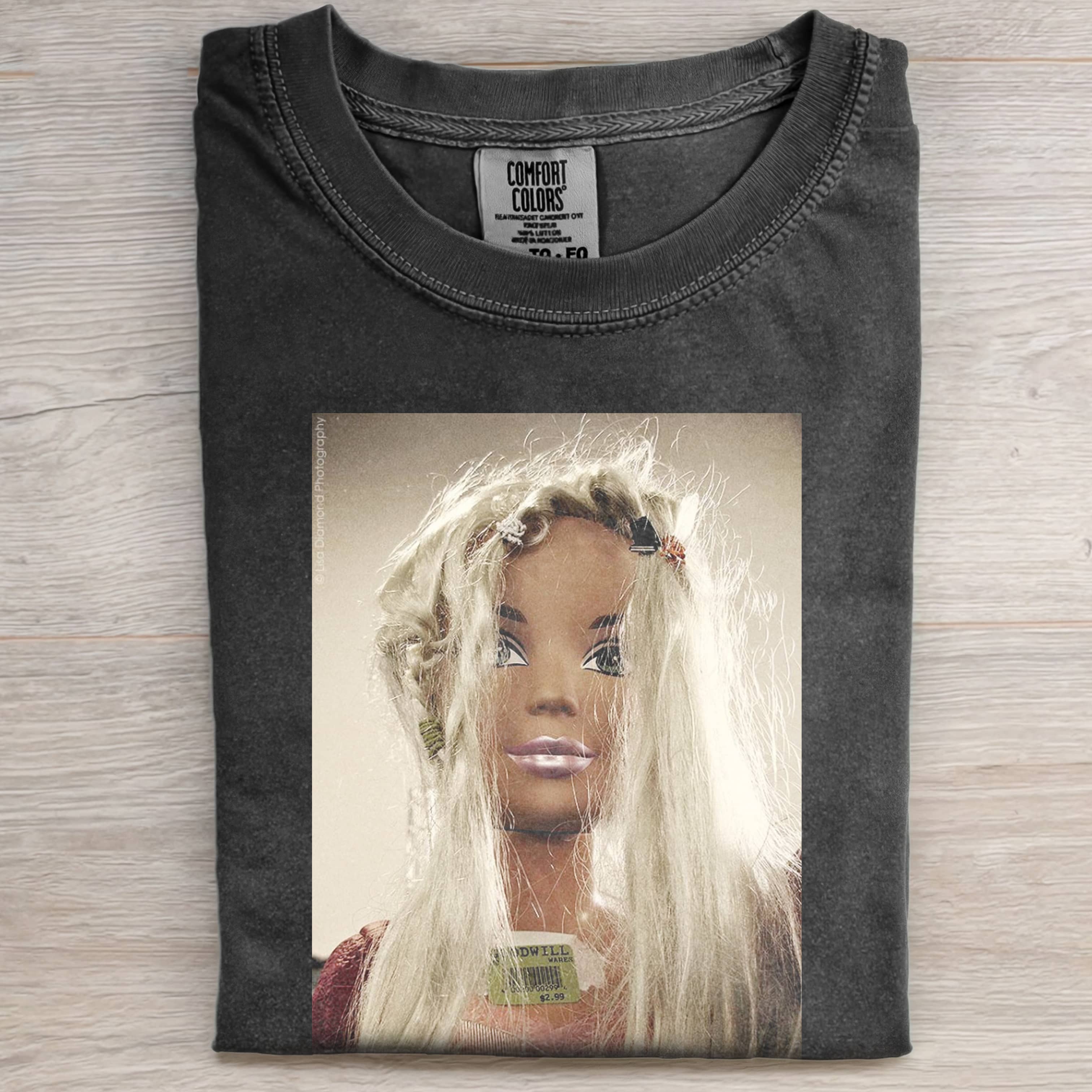 RETRO MESSY Funny Doll FaceCORE T-SHIRT-ShawnCraft