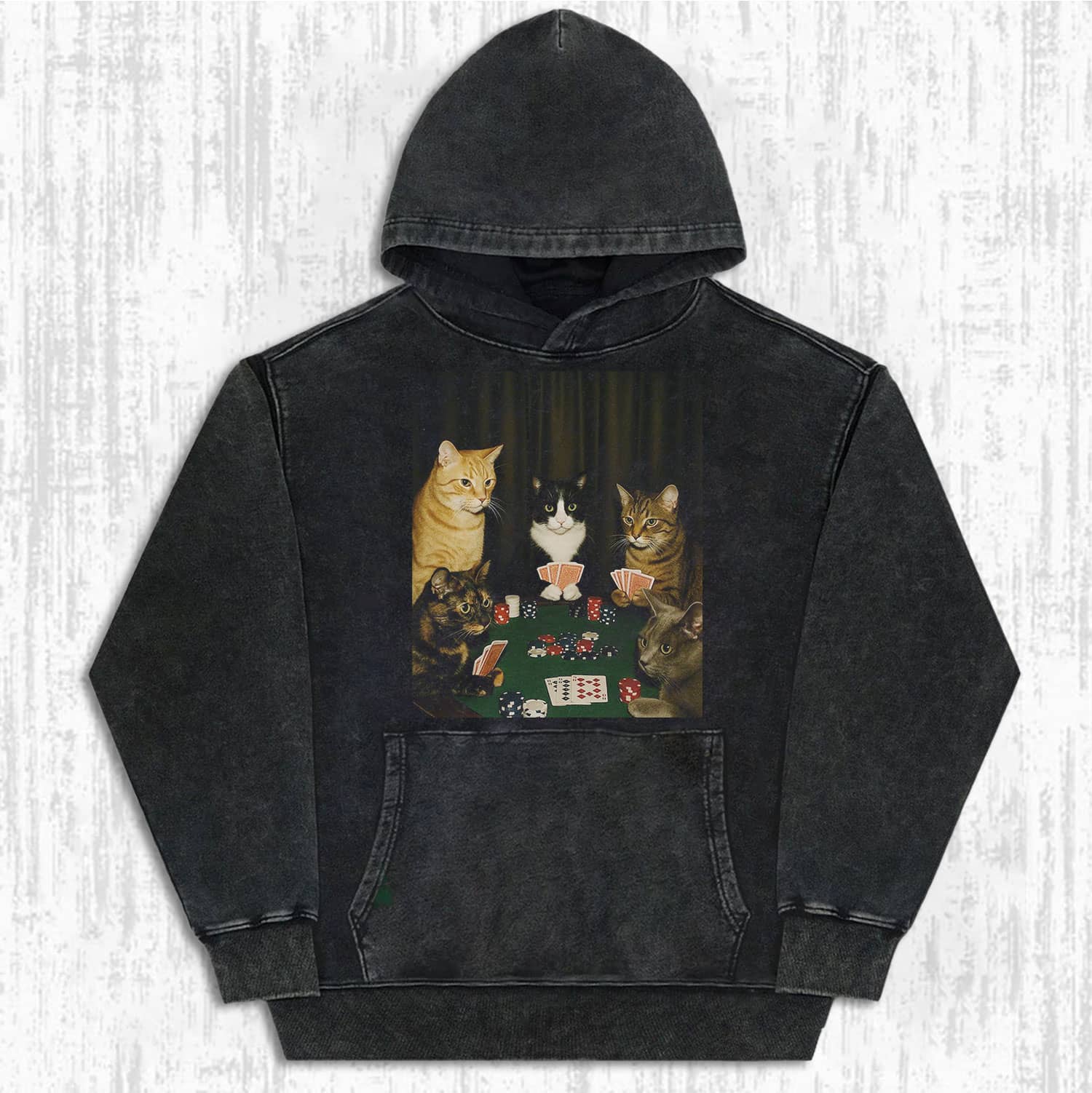 Cats' Poker Night T-shirt-ShawnCraft