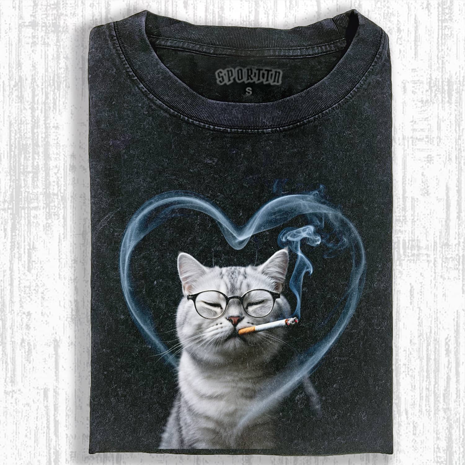SMOKING CAT MEME T-SHIRT-ShawnCraft