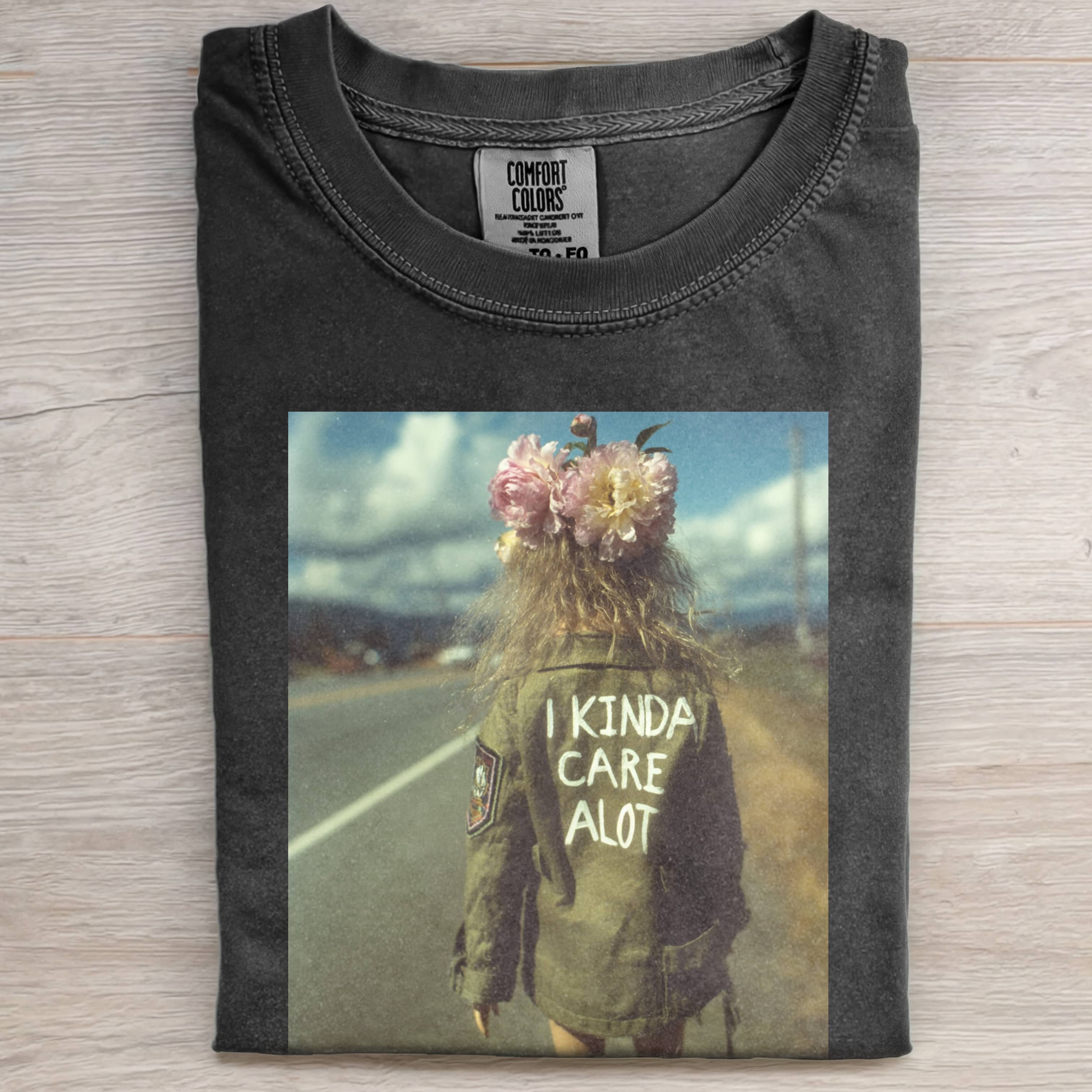 I KIND OF CARE A LOT Funny Doll FaceCORE SHORT-SLEEVED TEE-ShawnCraft