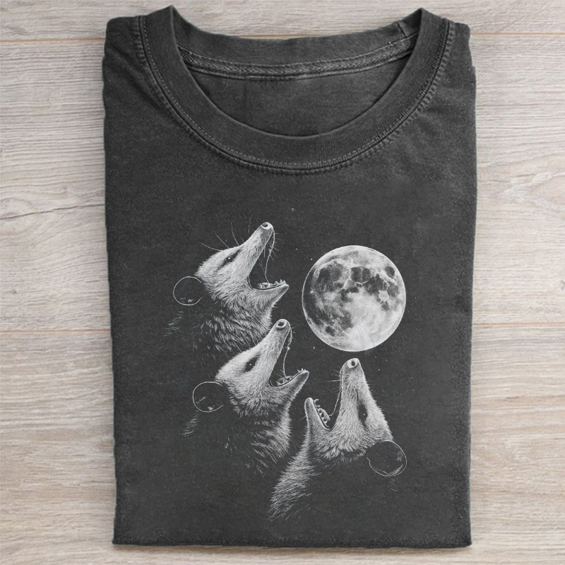 Possums Howling To Moon T-shirt-ShawnCraft