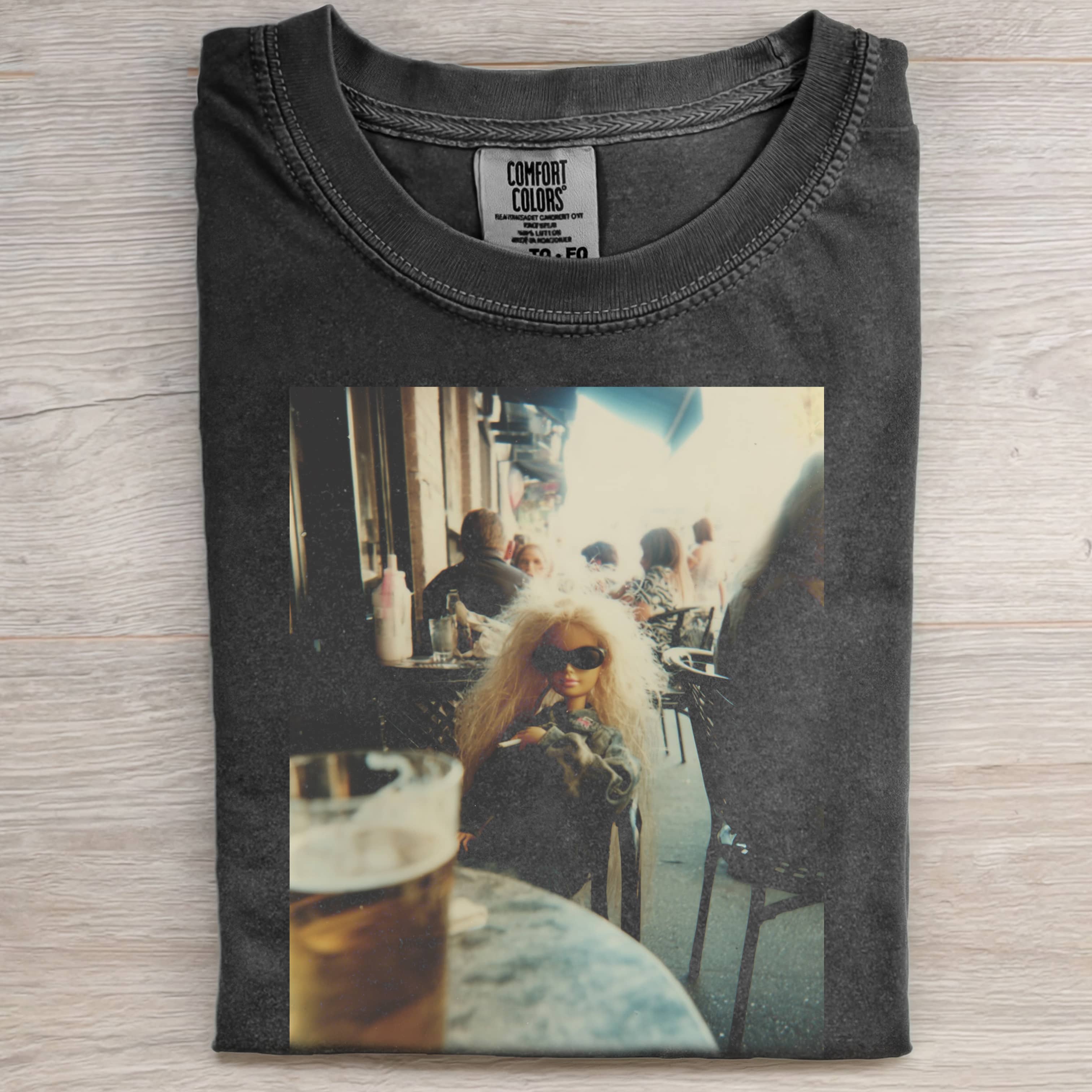 SUNGLASSES Funny Doll Face GIRL T-SHIRT-ShawnCraft