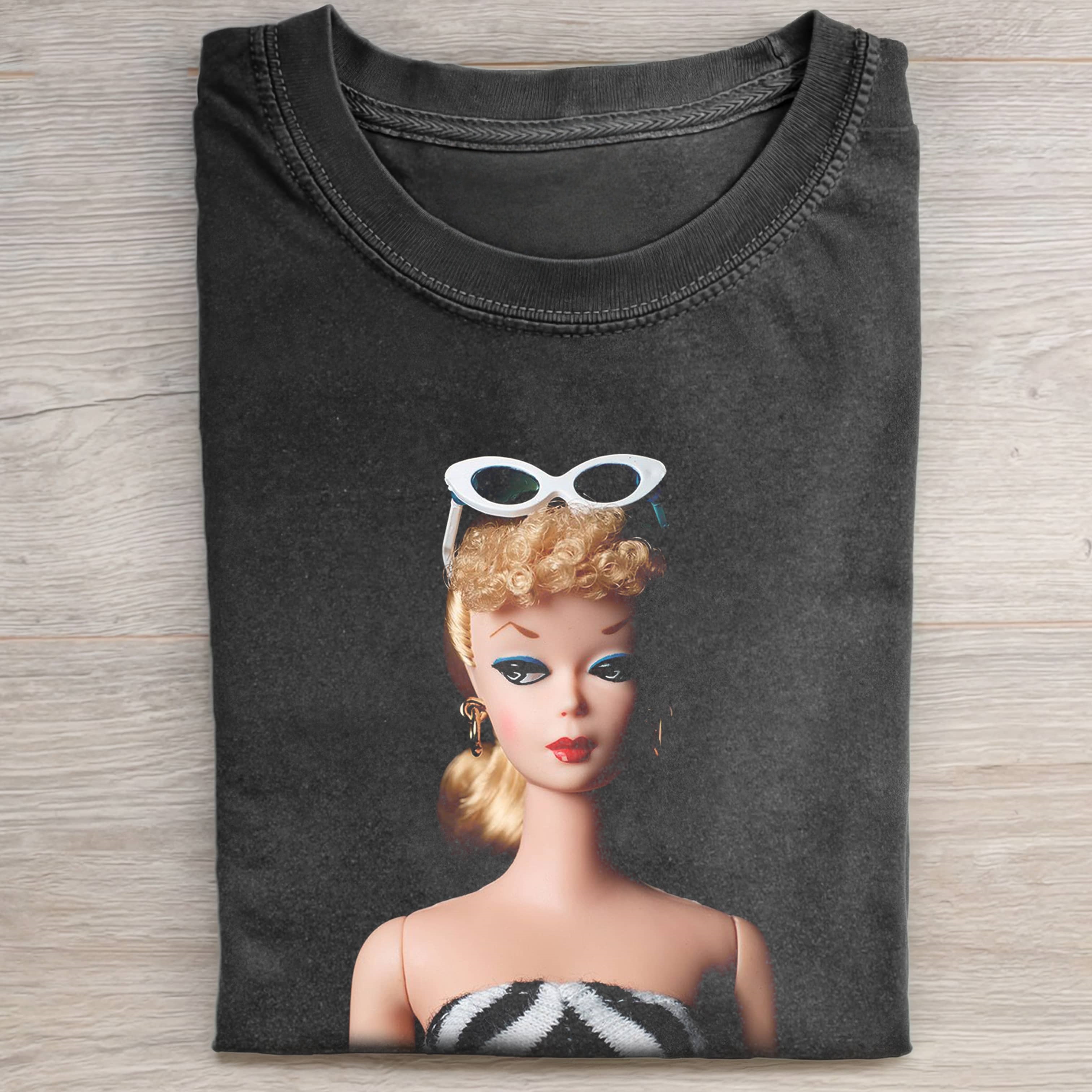 SEXY BLONDE SUNGLASSES Funny Doll FaceCORE T-SHIRT