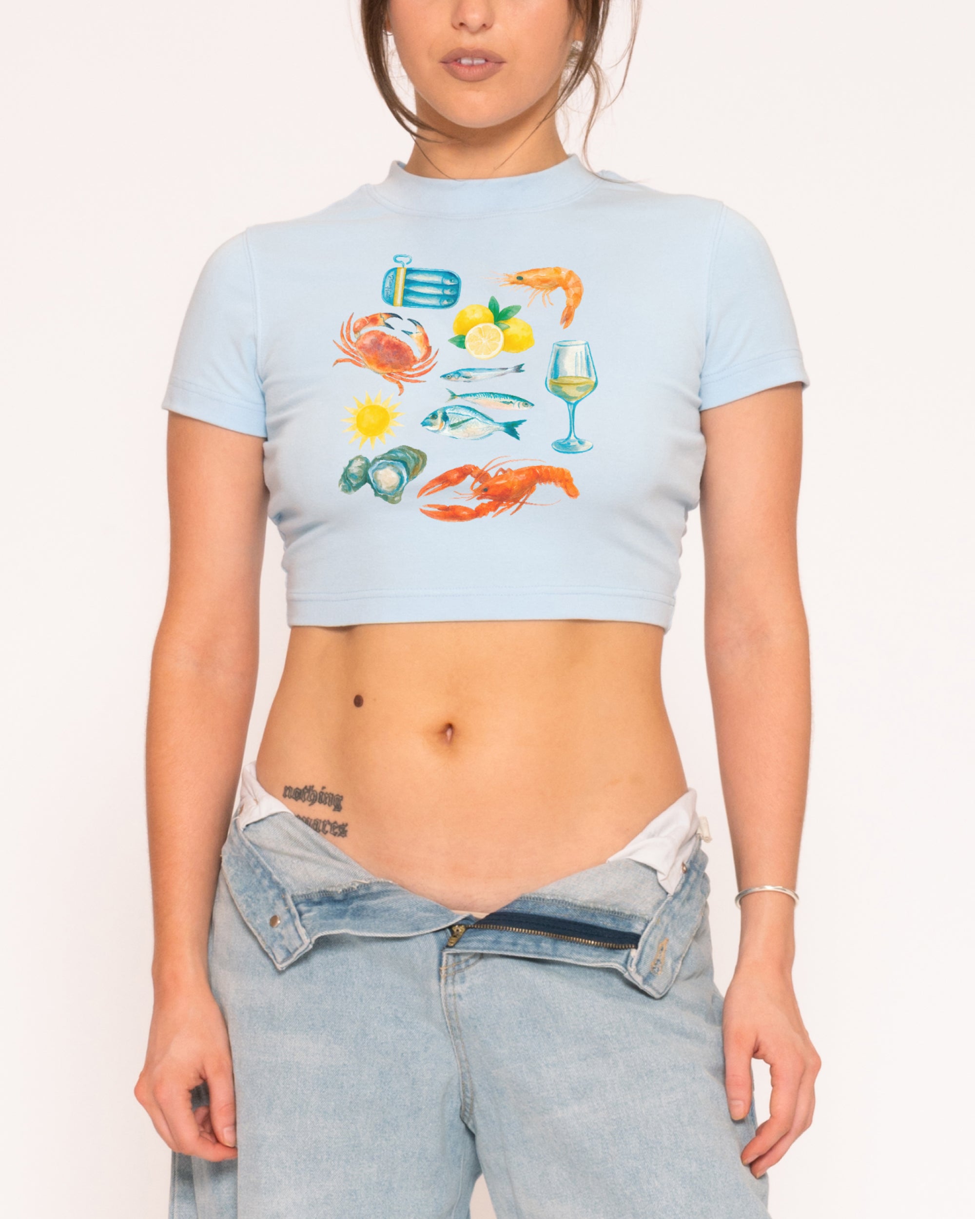 Seafood Platter Baby Tee-ShawnCraft