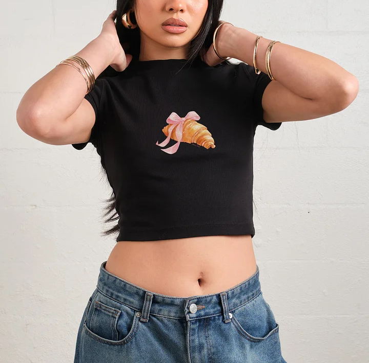 Croissant Baby Tee-ShawnCraft