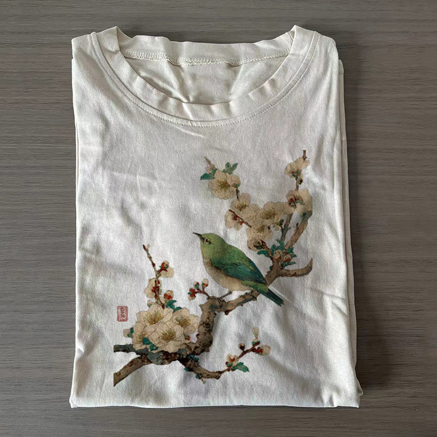 Perched In Bloom T-shirt-ShawnCraft