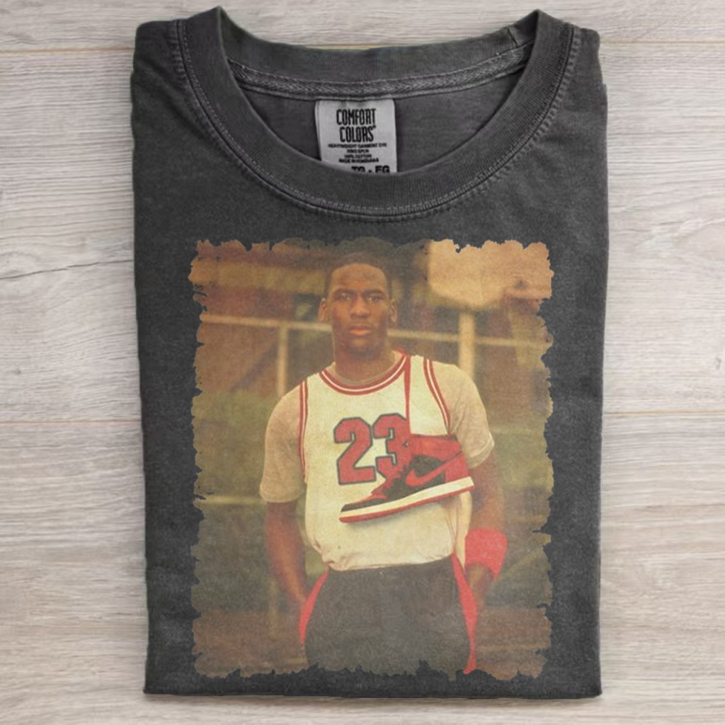 Basketball Retro Old Photo MJ T-Shirt