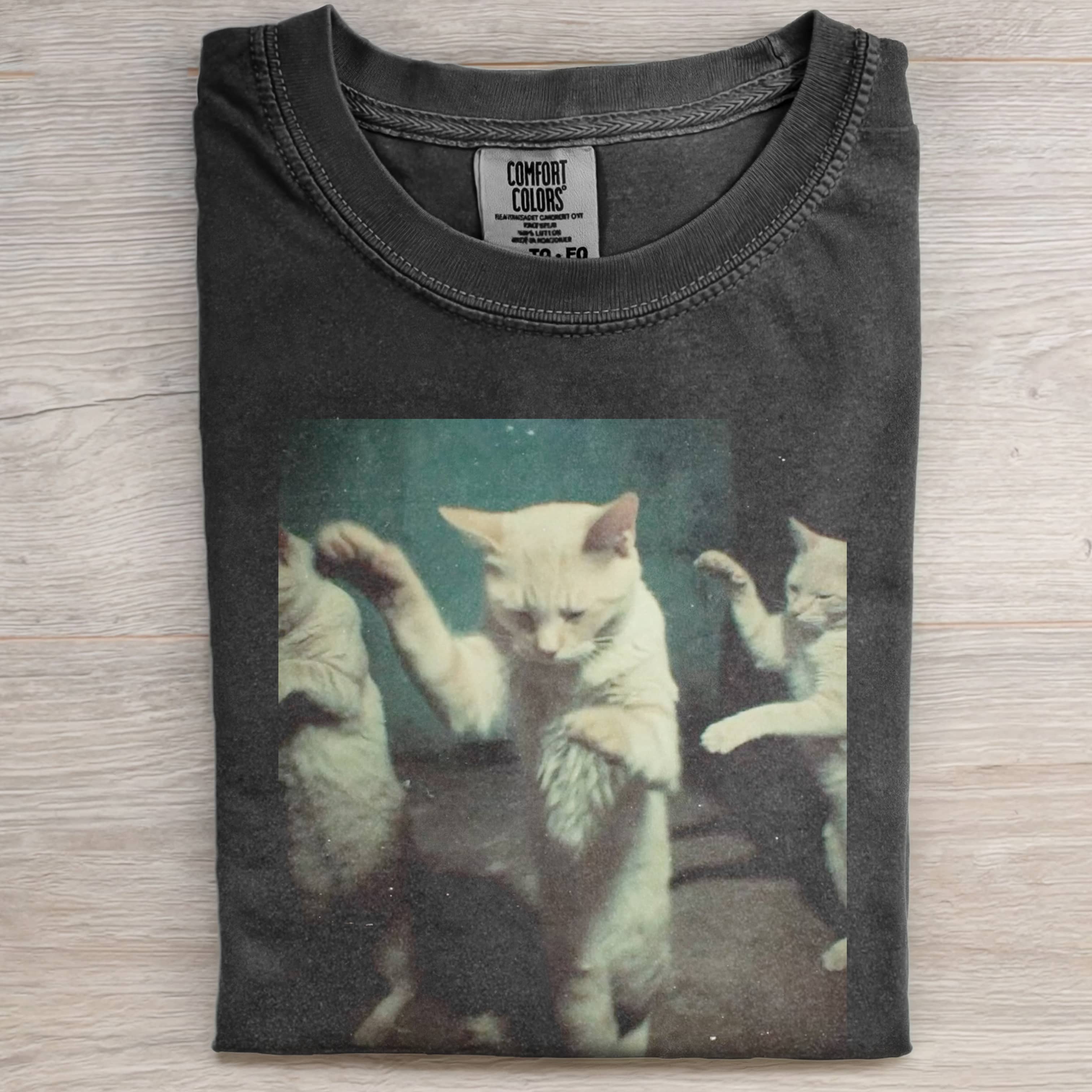 THREE CATS DANCING TEE-ShawnCraft